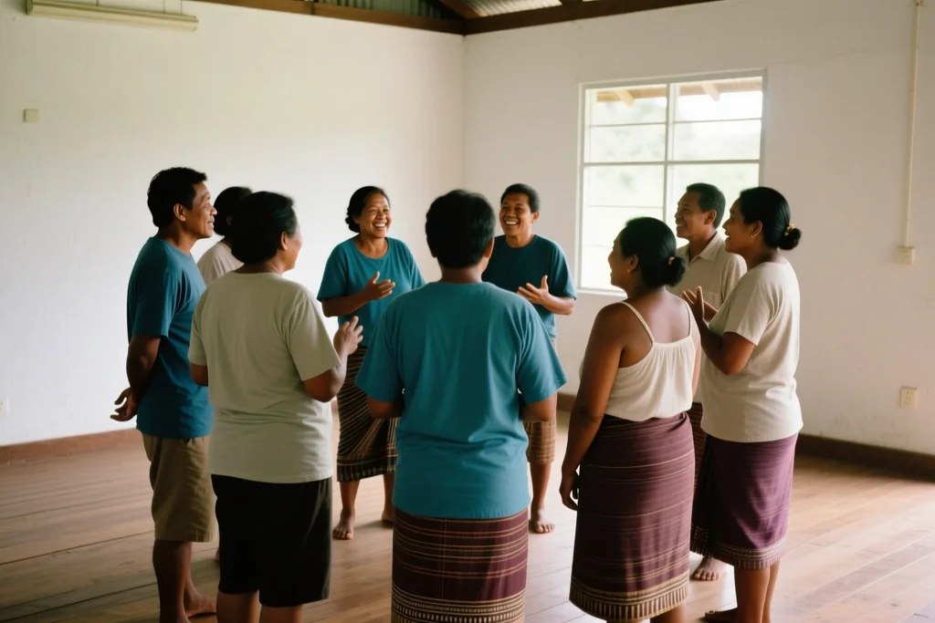 Community members at an RPF gathering.